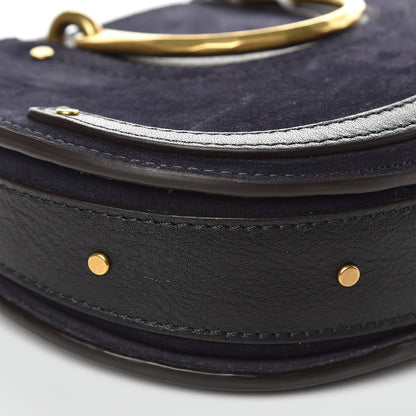 Chloe Calfskin Suede Mini Pixie Signature Belt Bag Full Blue 9 of 10