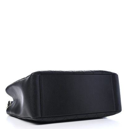 Chanel Caviar Quilted Grand Shopping Tote GST Black 3 of 5