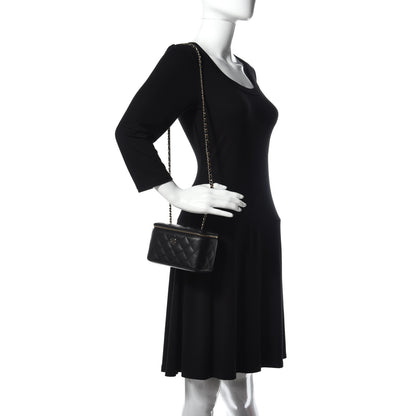 Chanel Caviar Quilted Small Vanity Case With Chain Black 2 of 12