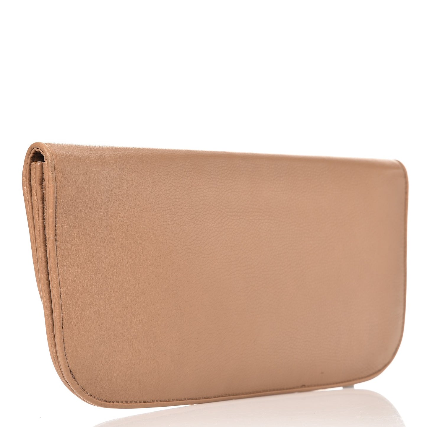 Pebbled Calfskin 1973 Clutch Beige
