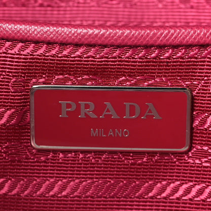 Prada Tessuto Nylon Saffiano Pocket Tote Ibisco 6 of 10