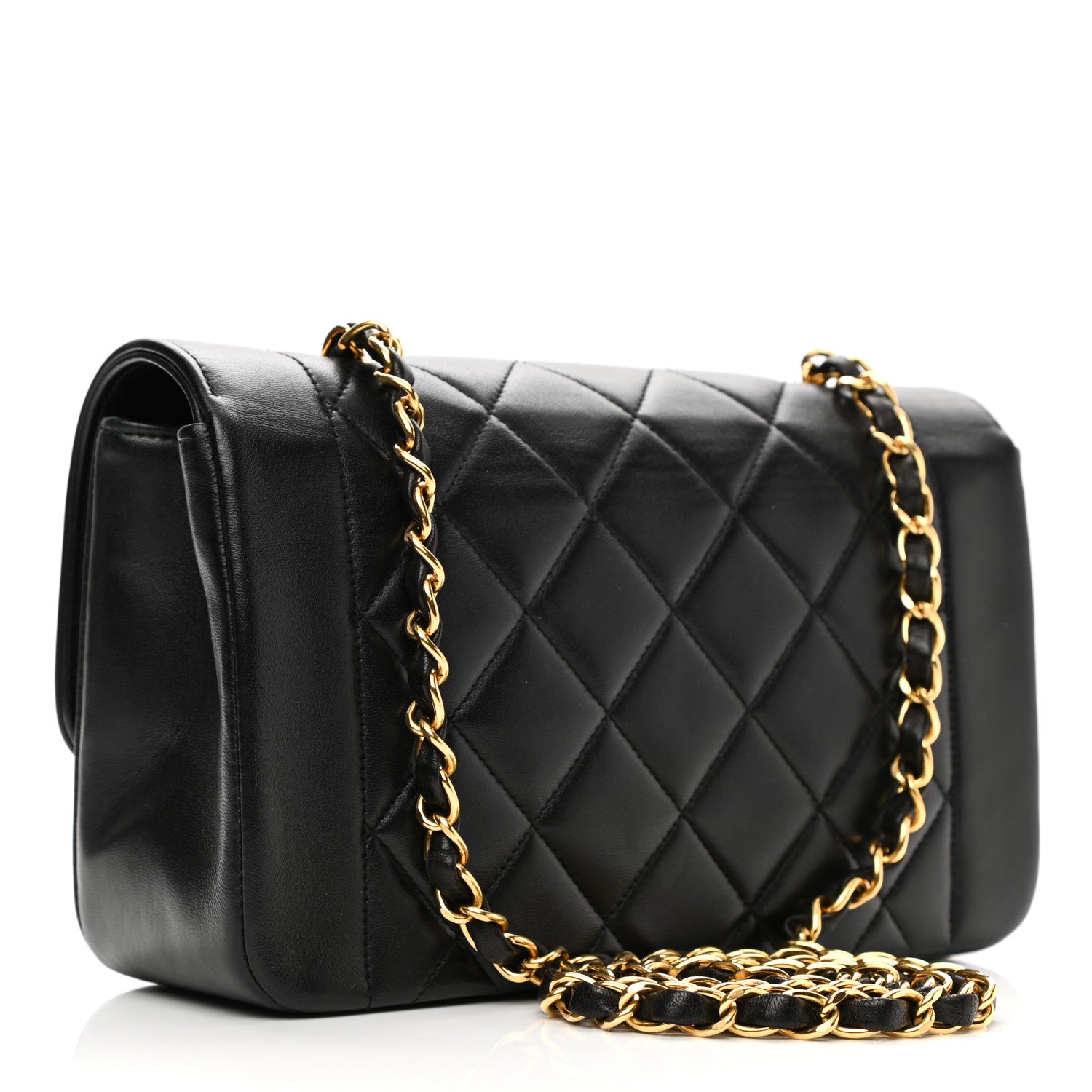 Chanel Lambskin Quilted Small Single Flap Black 3 of 11
