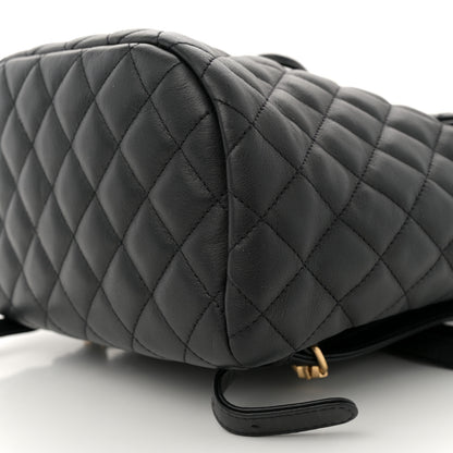 Chanel Calfskin Quilted Small Urban Spirit Backpack Black 10 of 11