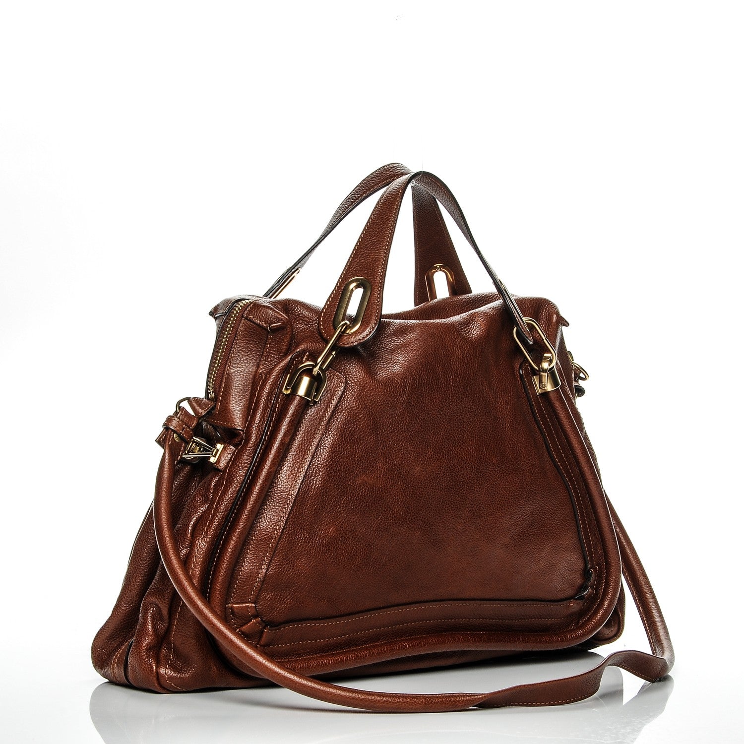 Chloe Calfskin Large Paraty Brown 3 of 6