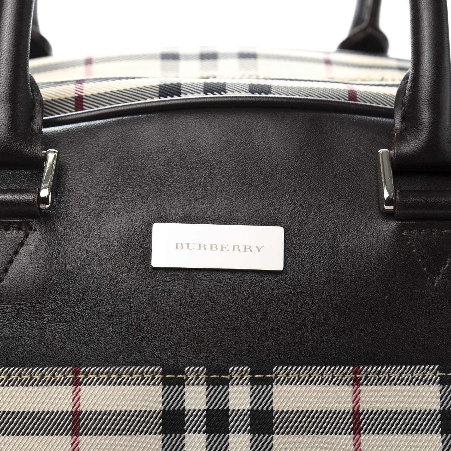Burberry House Check Travel Bag Dark Brown 8 of 8