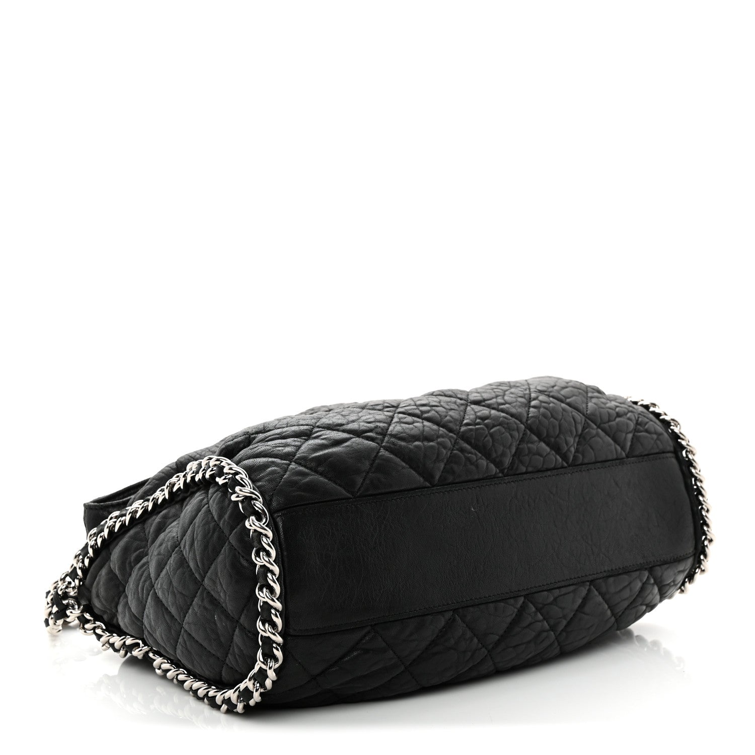 Chanel Washed Lambskin Chain Around Hobo Black 4 of 12