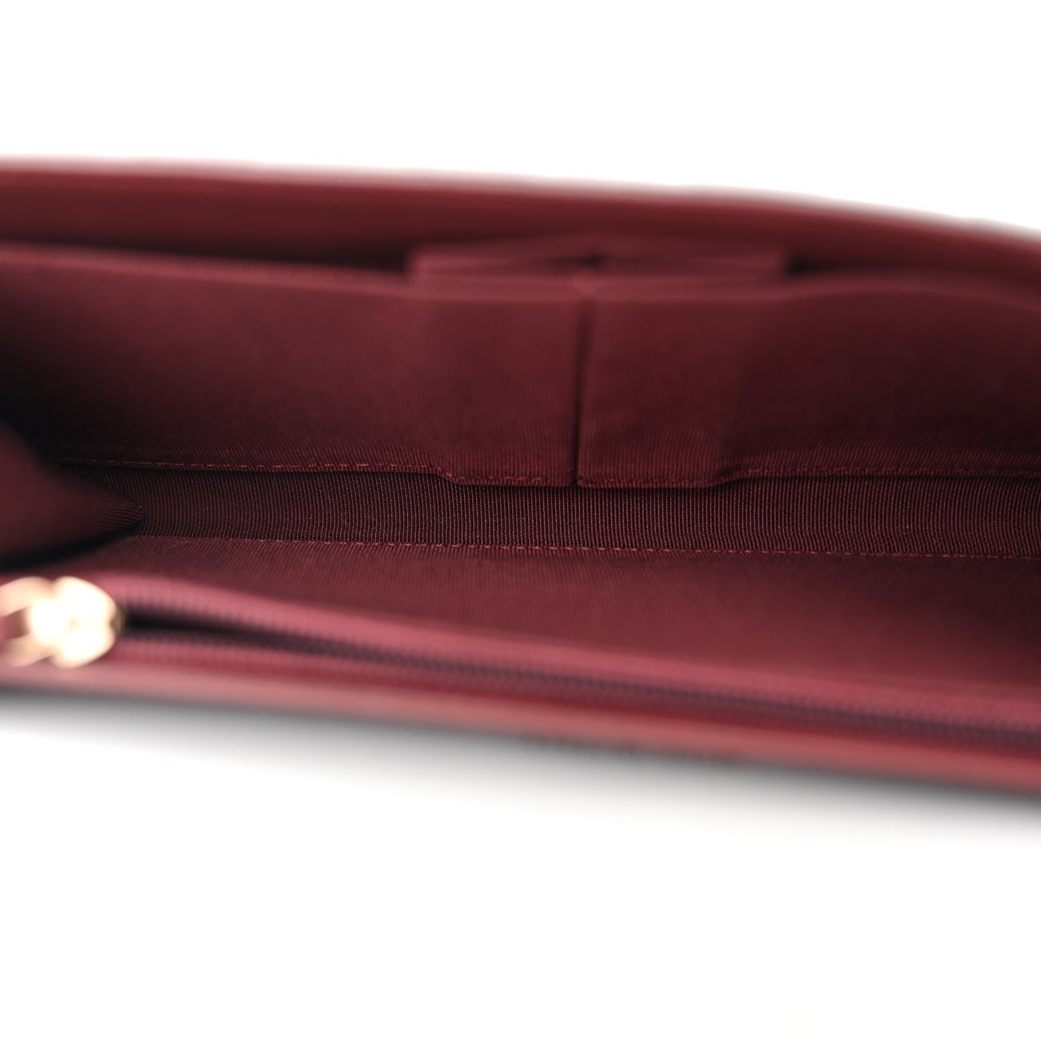 Chanel Lambskin Quilted Two Tone Clutch With Chain Grey Burgundy 5 of 12
