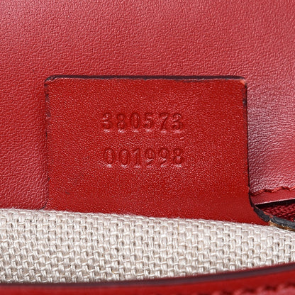 Gucci Ruinart Calfskin Medium Lady Web Shoulder Bag Hibiscus Red 10 of 11