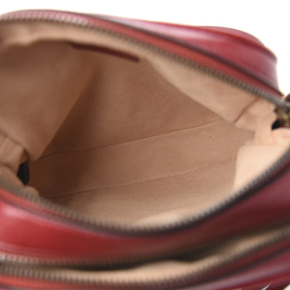 Gucci Azalea Calfskin Matelasse Diagonal Tall GG Marmont Crossbody Bag Romantic Cerise 4 of 9