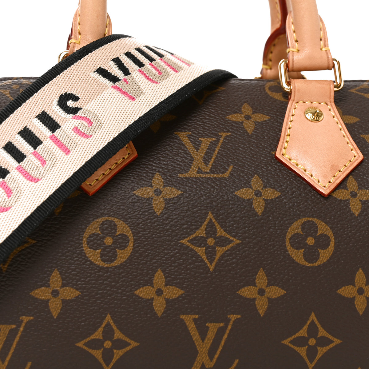 Louis Vuitton Monogram Speedy Bandouliere 20 Black 7 of 9