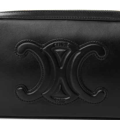 Celine Smooth Calfskin Cuir Triomphe Camera Shoulder Bag Black 7 of 8