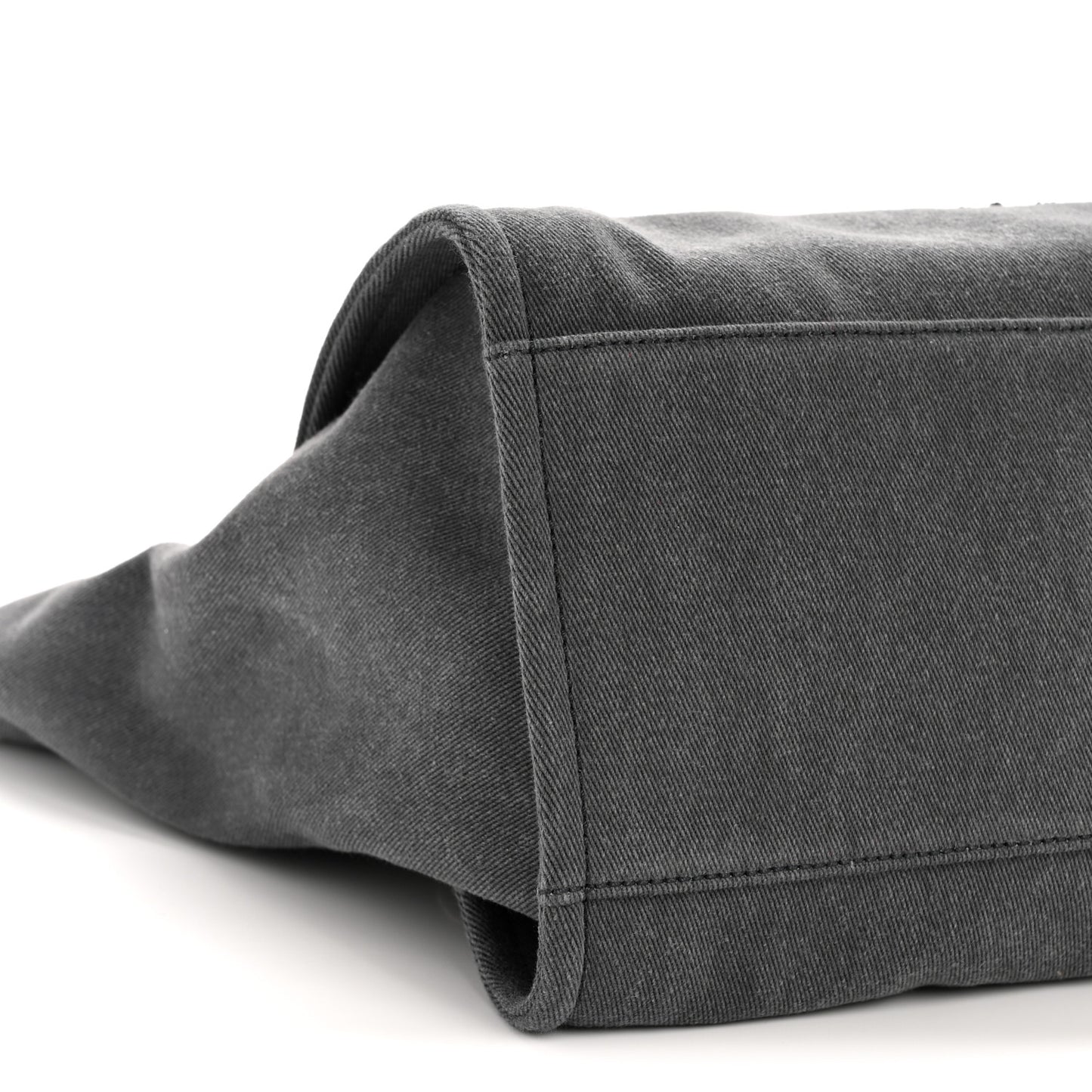 Canvas Sequin Medium Deauville Tote Charcoal