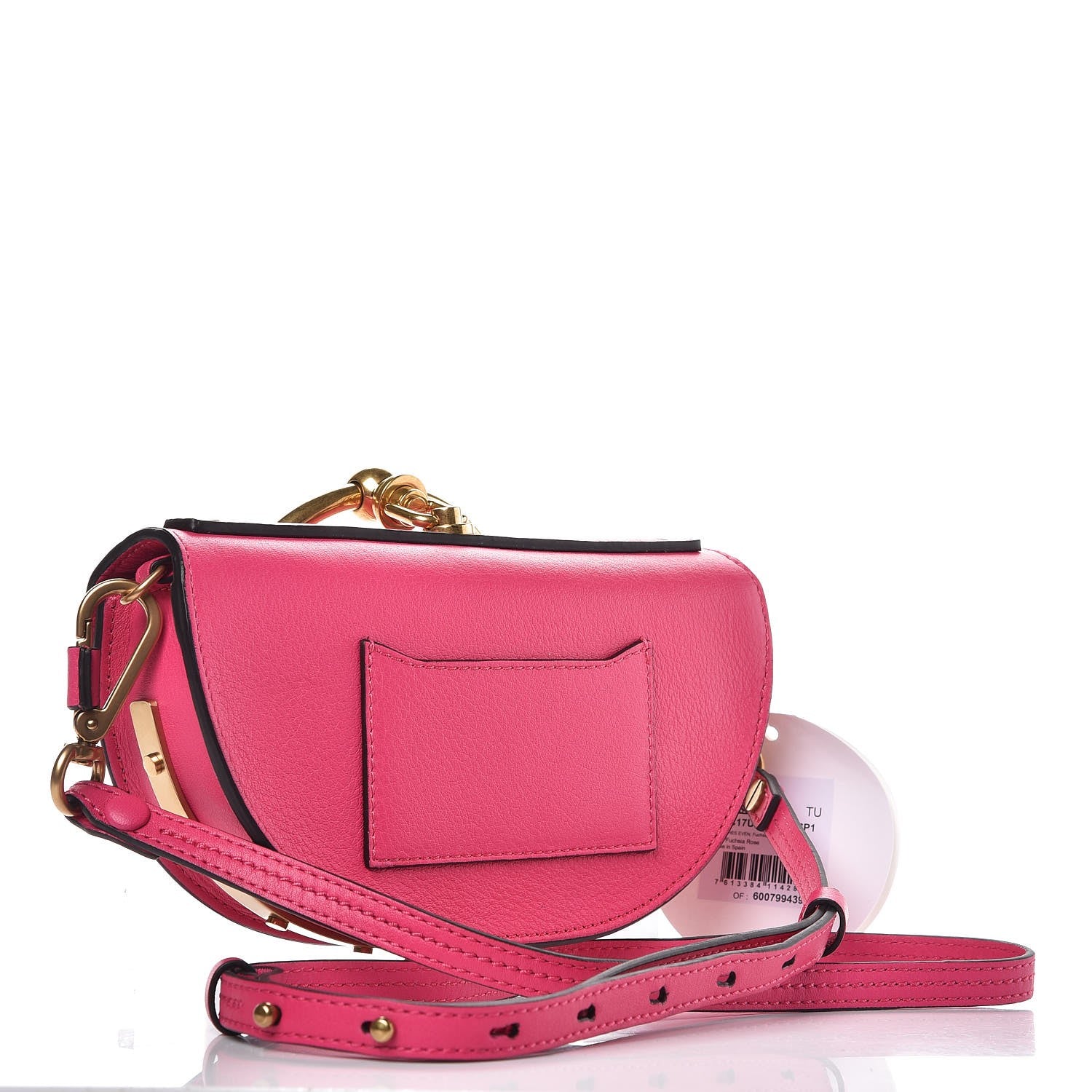 Chloe Calfskin Small Nile Bracelet Minaudiere Bag Fuchsia Rose 3 of 9