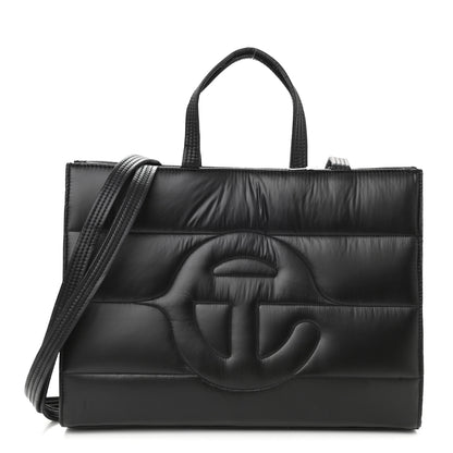 Telfar Nylon Medium Puff Shopping Bag Black 1 of 8