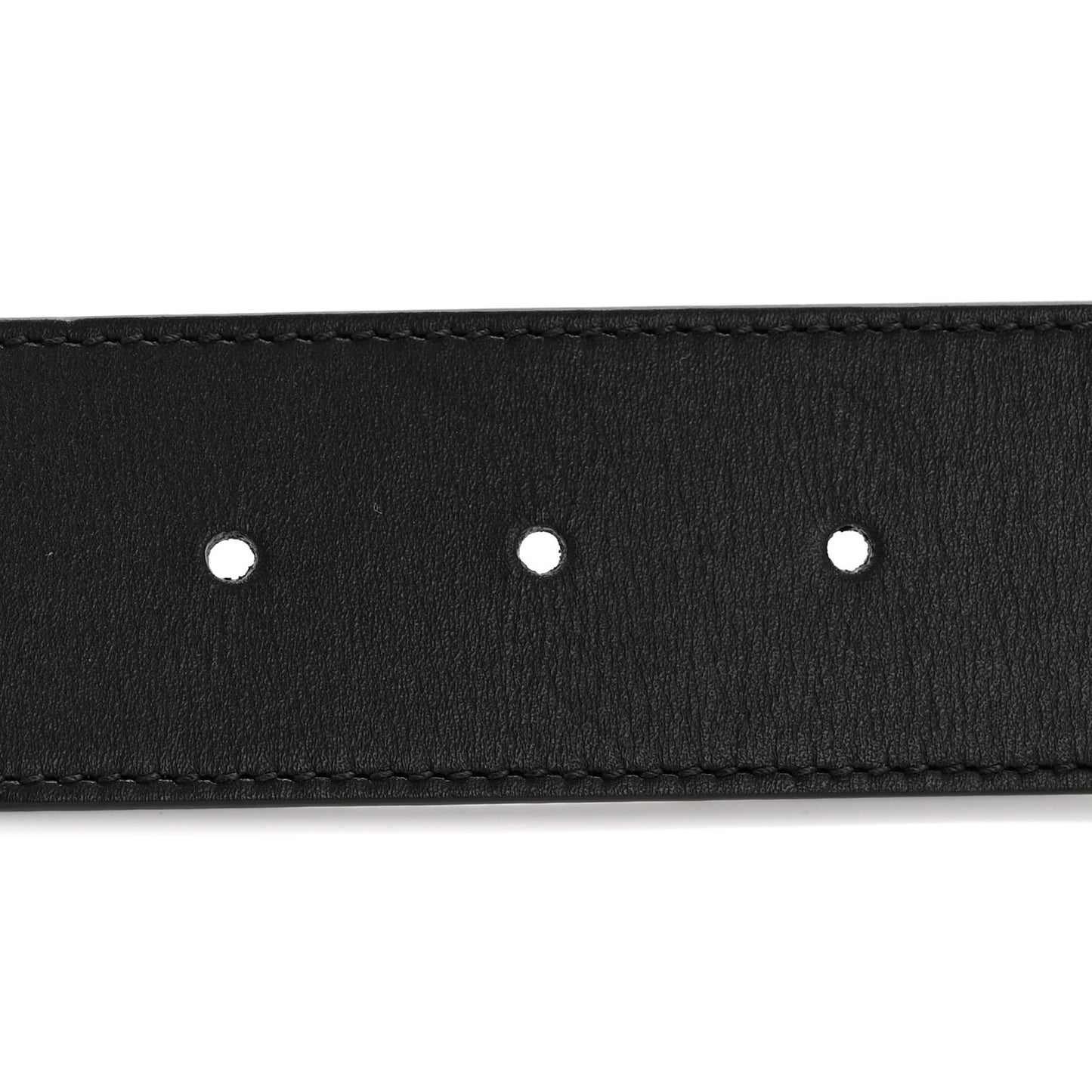 Moon Calfskin Pearl Double G 40mm 75 30 Belt Black Cream
