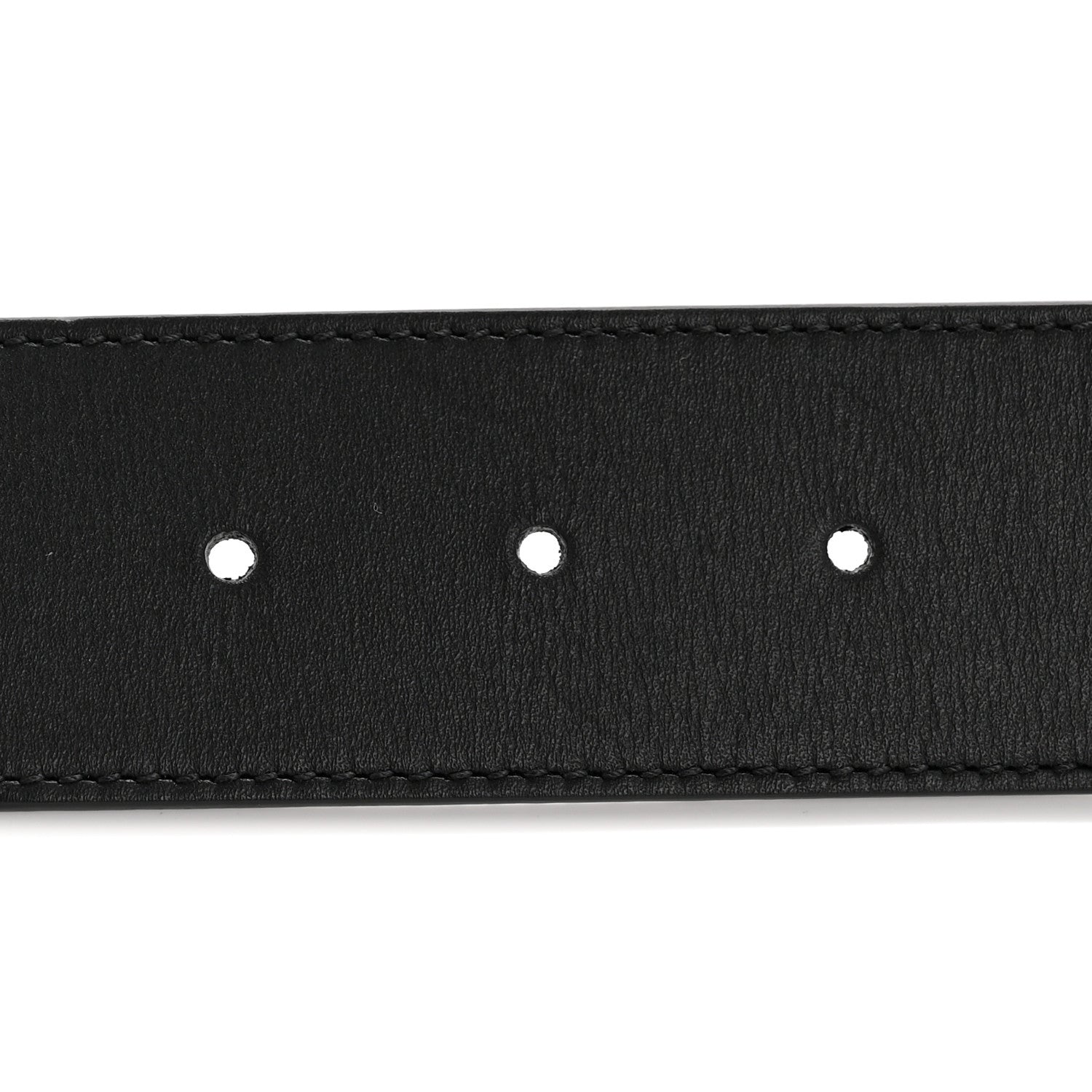 Gucci Moon Calfskin Pearl Double G 40mm 75 30 Belt Black Cream 3 of 8