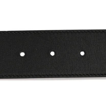 Gucci Moon Calfskin Pearl Double G 40mm 75 30 Belt Black Cream 3 of 8