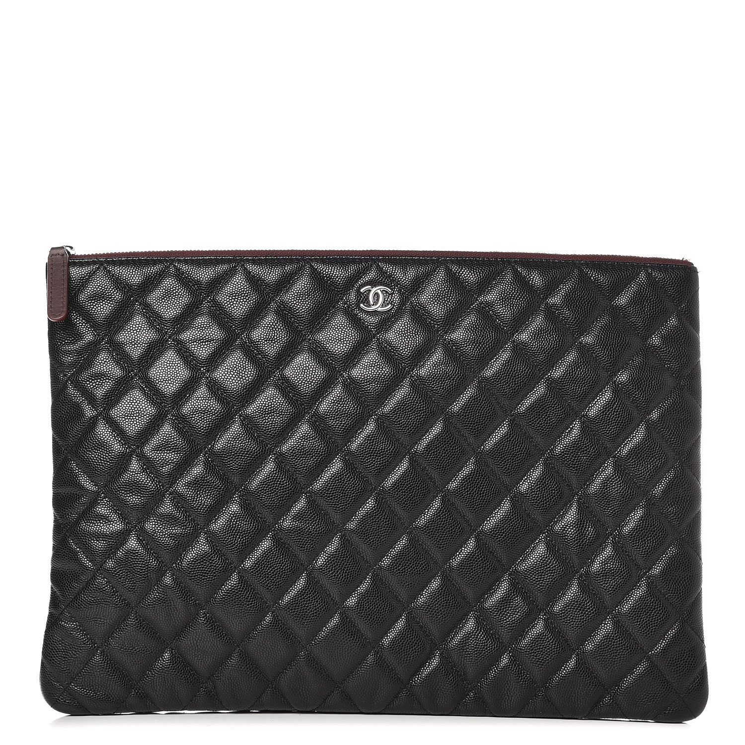 Chanel Caviar Quilted Large Cosmetic Case Black 1 of 6