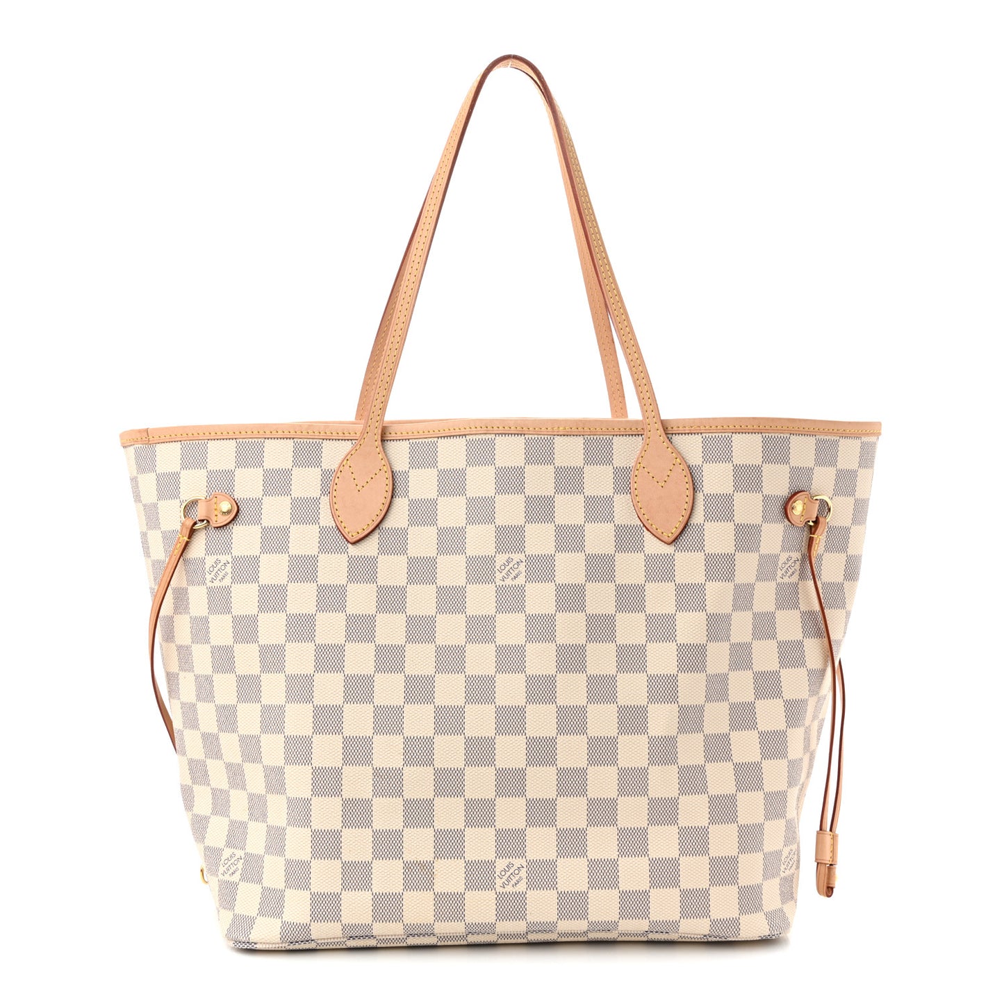 Damier Azur Neo Neverfull MM Rose Ballerine