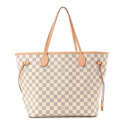 Louis Vuitton Damier Azur Neo Neverfull MM Rose Ballerine 1 of 11