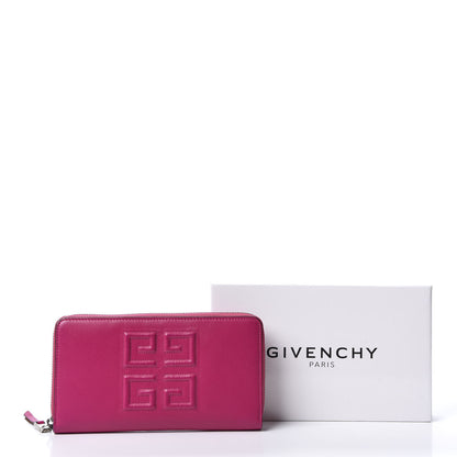 Givenchy Lambskin Logo Zip Around Wallet Fuchsia 8 of 8