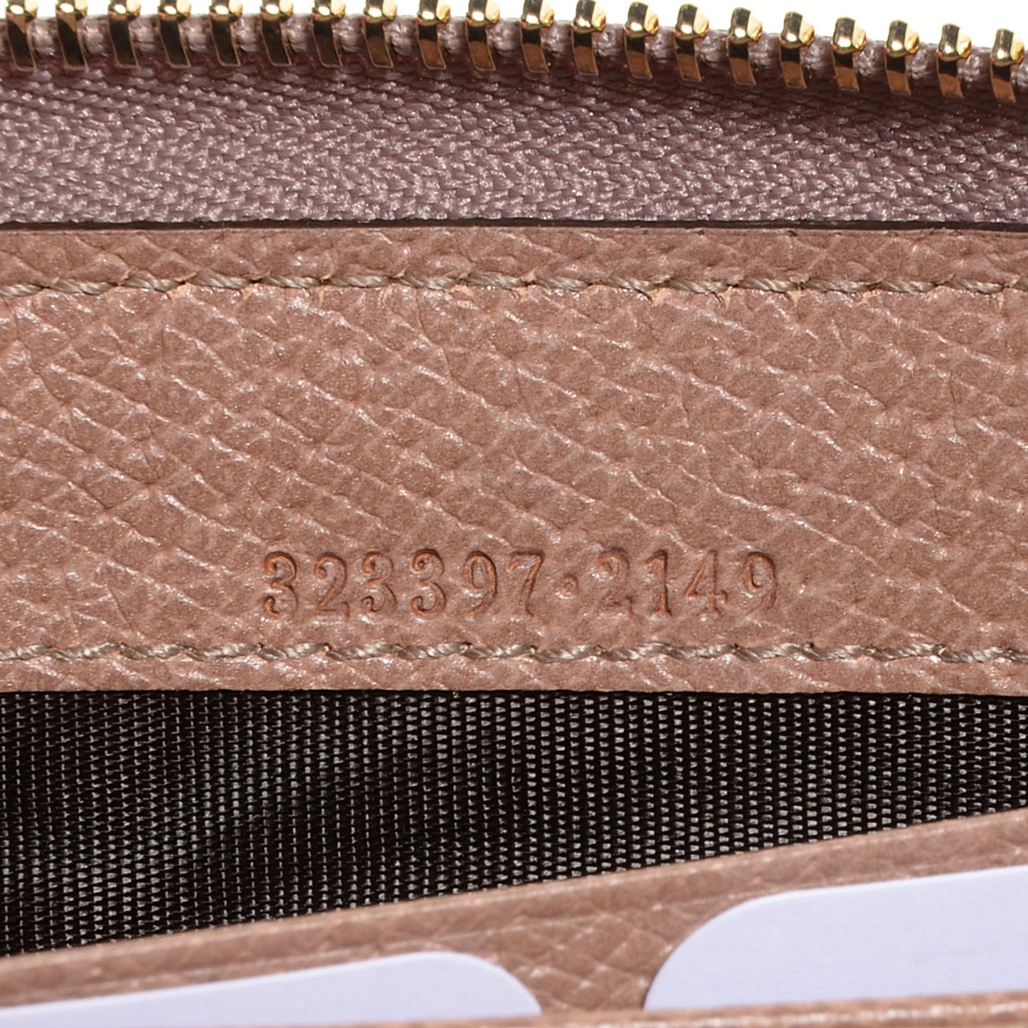 Monogram Bree Zip Around Wallet Beige Soft Pink
