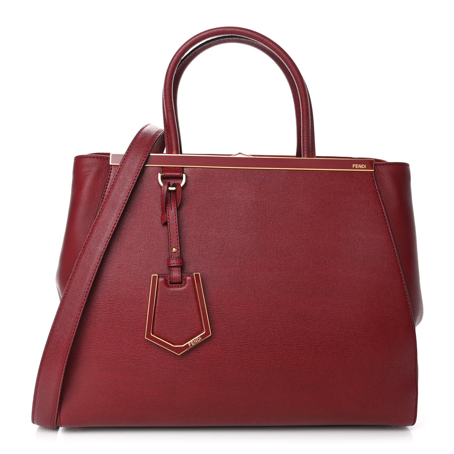 Vitello Elite Regular 2Jours Tote Rosso Scuro Ciliegia