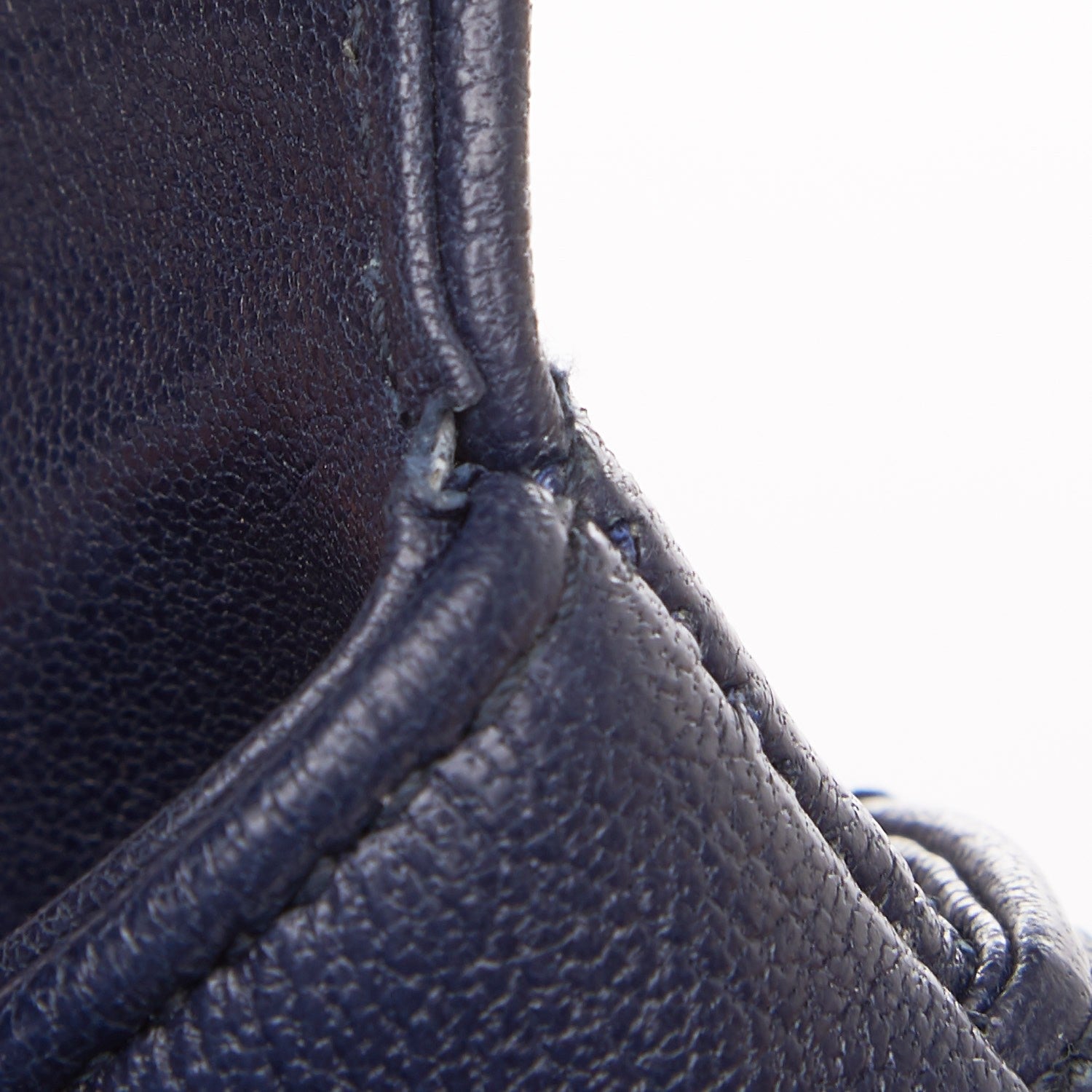 Saint Laurent Sheepskin Matelasse Medium College Monogram Bag Navy Blue 8 of 9