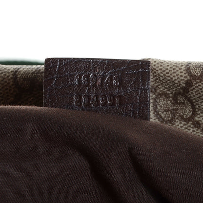 Gucci GG Plus Monogram Web Large Flap Messenger Bag Beige Dark Brown 7 of 9