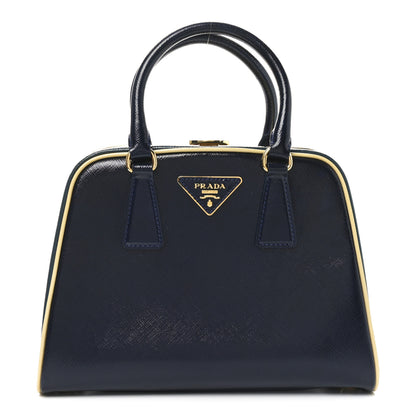 Prada Saffiano Vernice Pyramid Bag Royal Azzurr 1 of 9