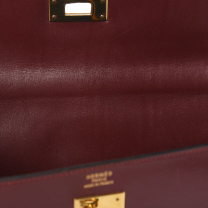 Hermes Box Kelly Retourne 32 Rouge H 7 of 14