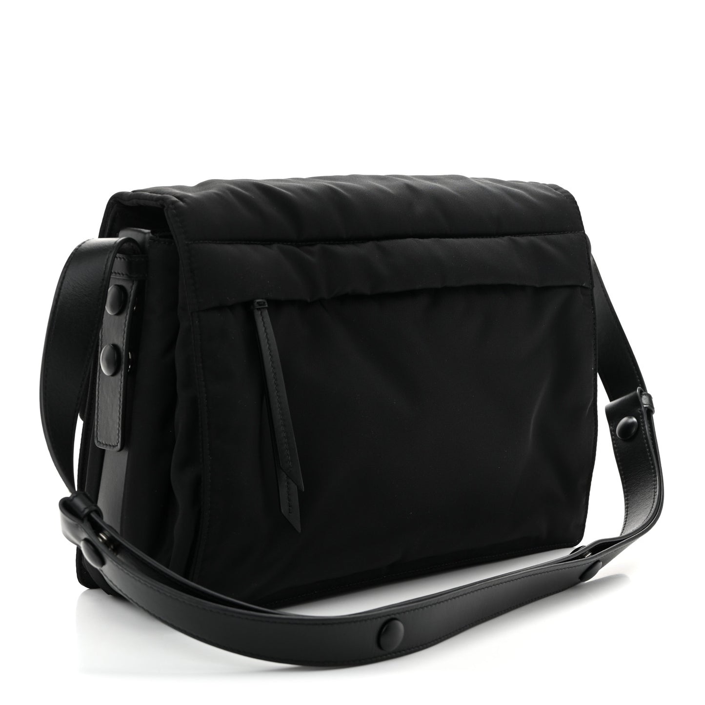 Re-Nylon Padded Medium Traveller Black