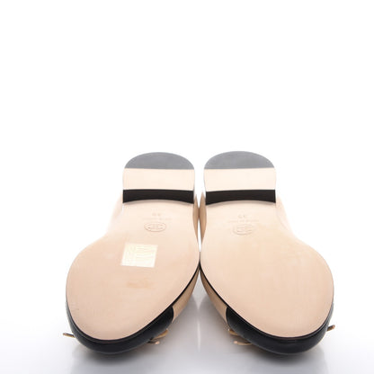 Chanel Lambskin Cap Toe Ballerina Flats 35 Beige Black 5 of 9