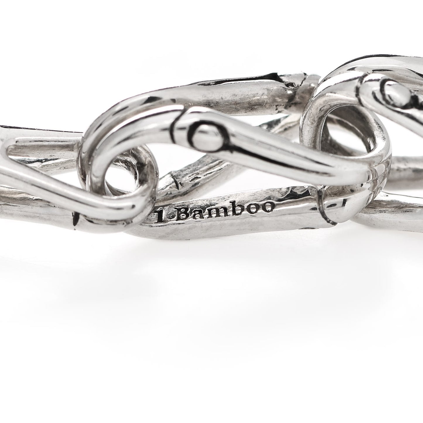 Sterling Silver Bamboo Linear Drop Earrings