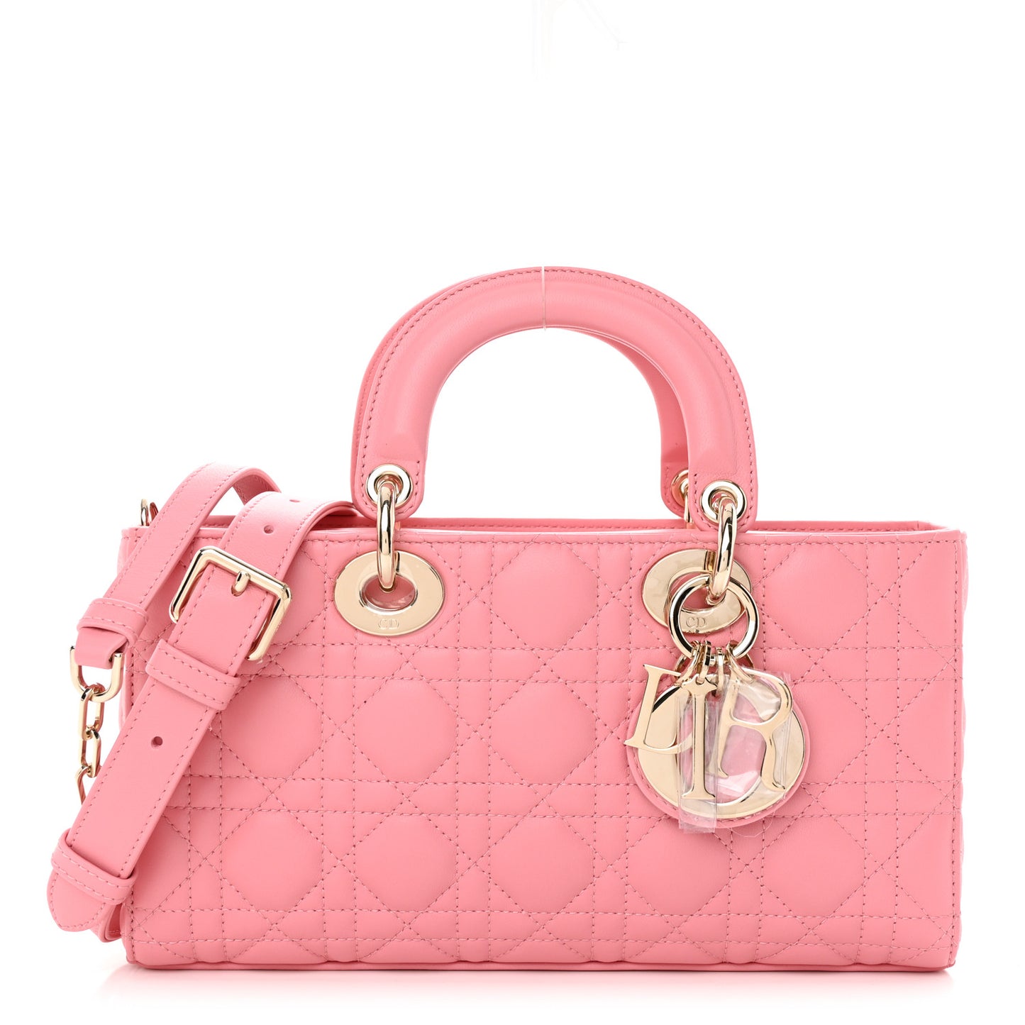 Lambskin Cannage Medium Lady D-Joy Light Pink