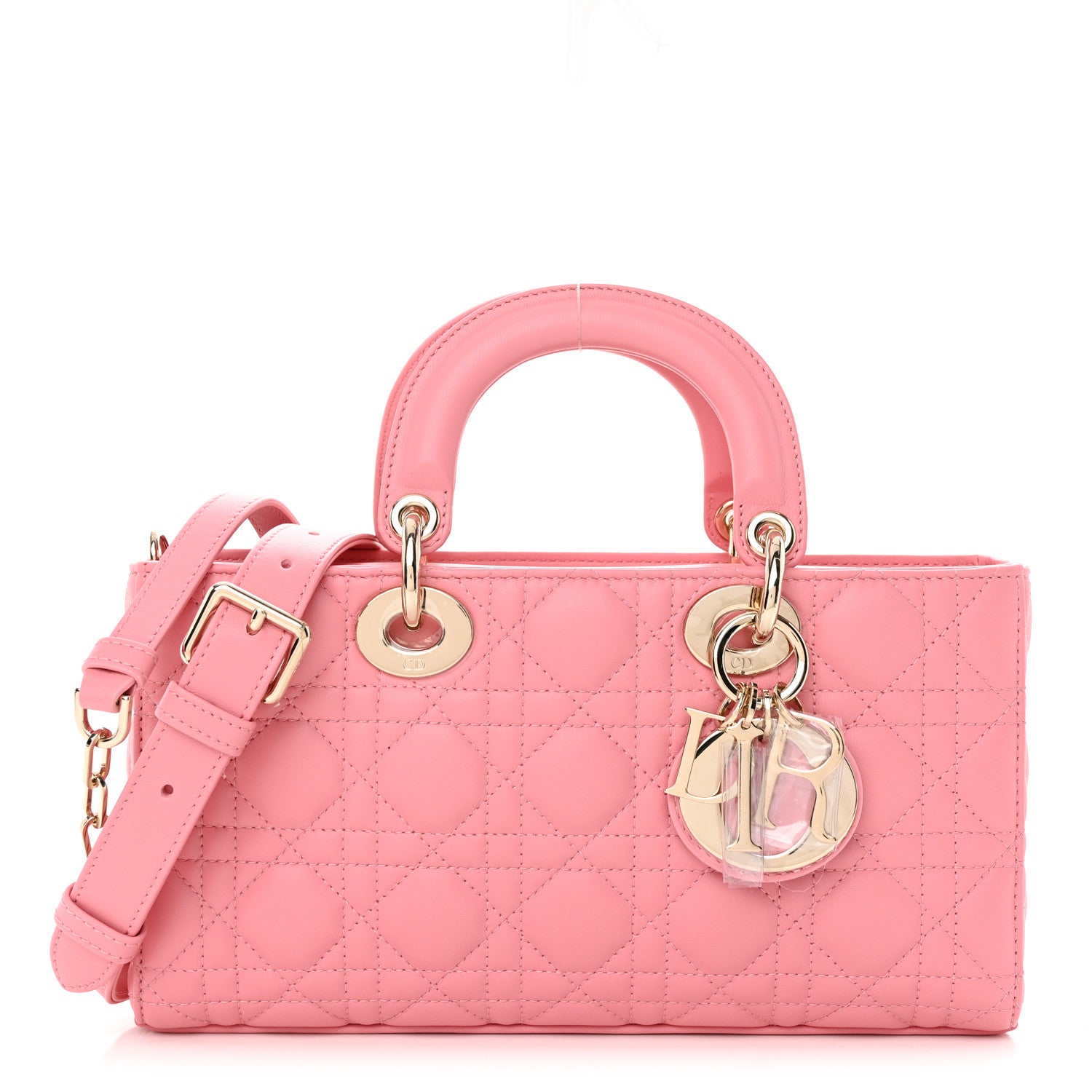 Christian Dior Lambskin Cannage Medium Lady D-Joy Light Pink 1 of 13