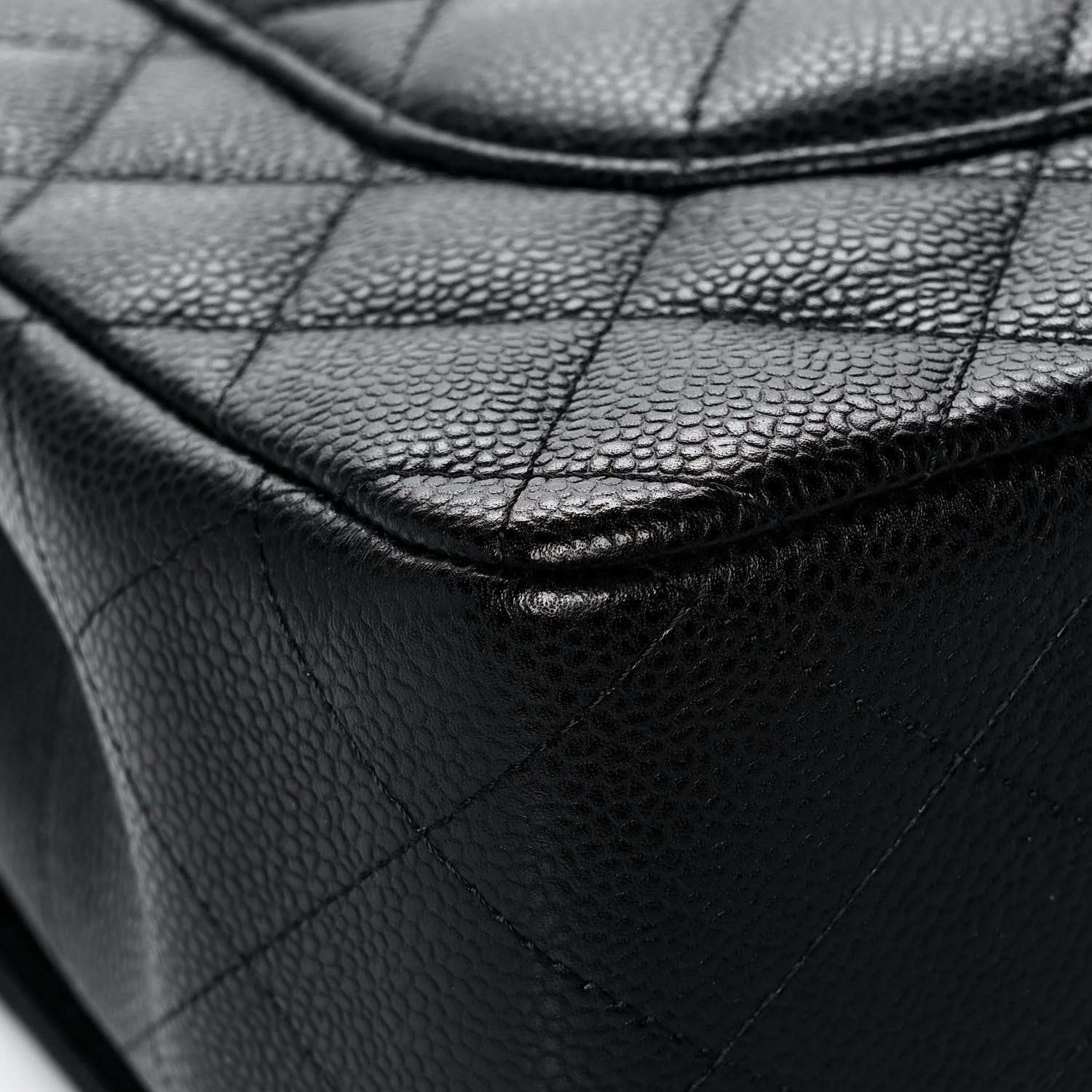 Chanel Caviar Quilted Jumbo Double Flap Black 11 of 16