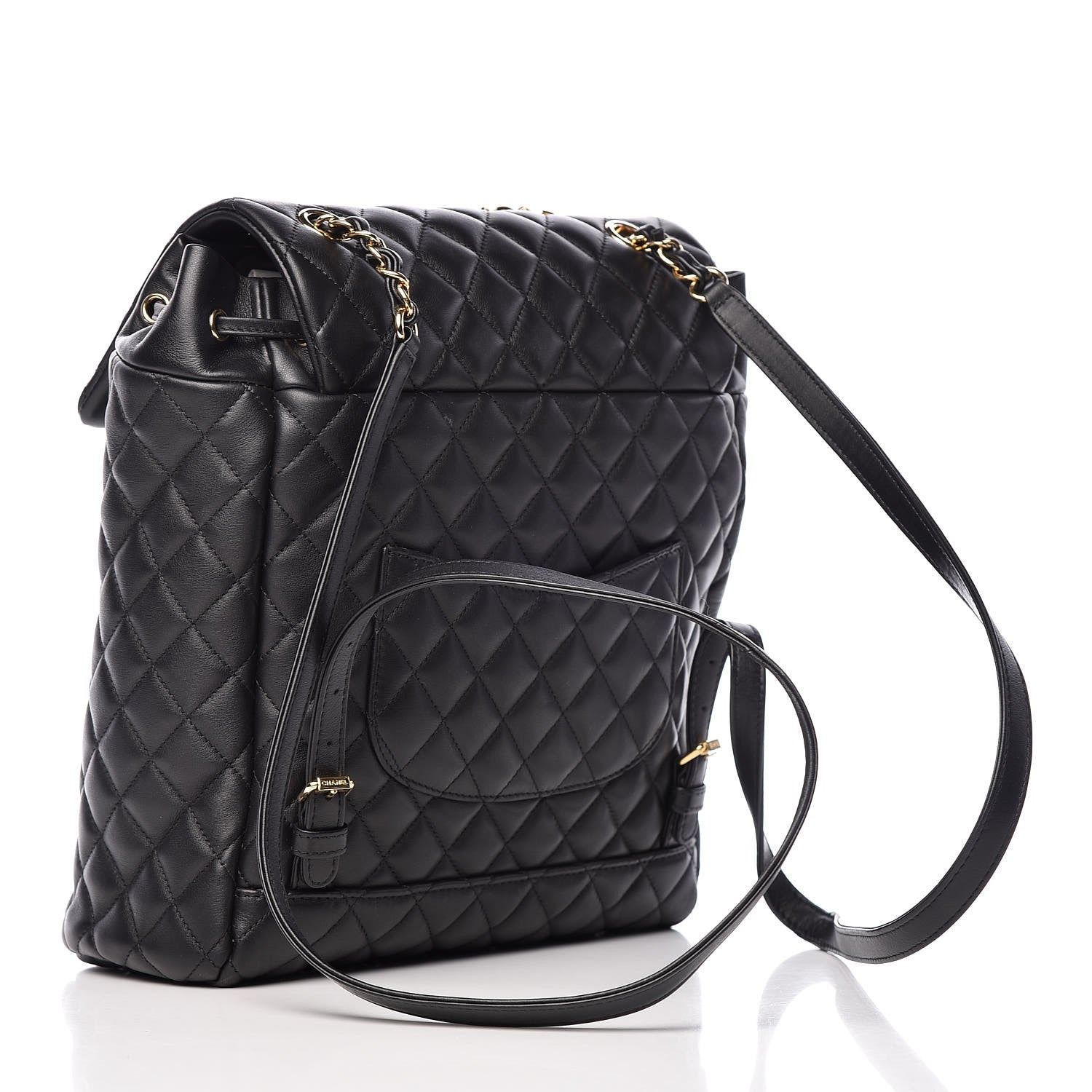 Chanel Calfskin Quilted Large Urban Spirit Backpack Black 3 of 9