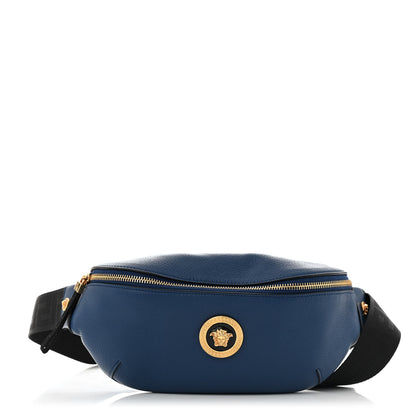 Versace Grained Calfskin Vanitas Medea Belt Bag Blue 1 of 12