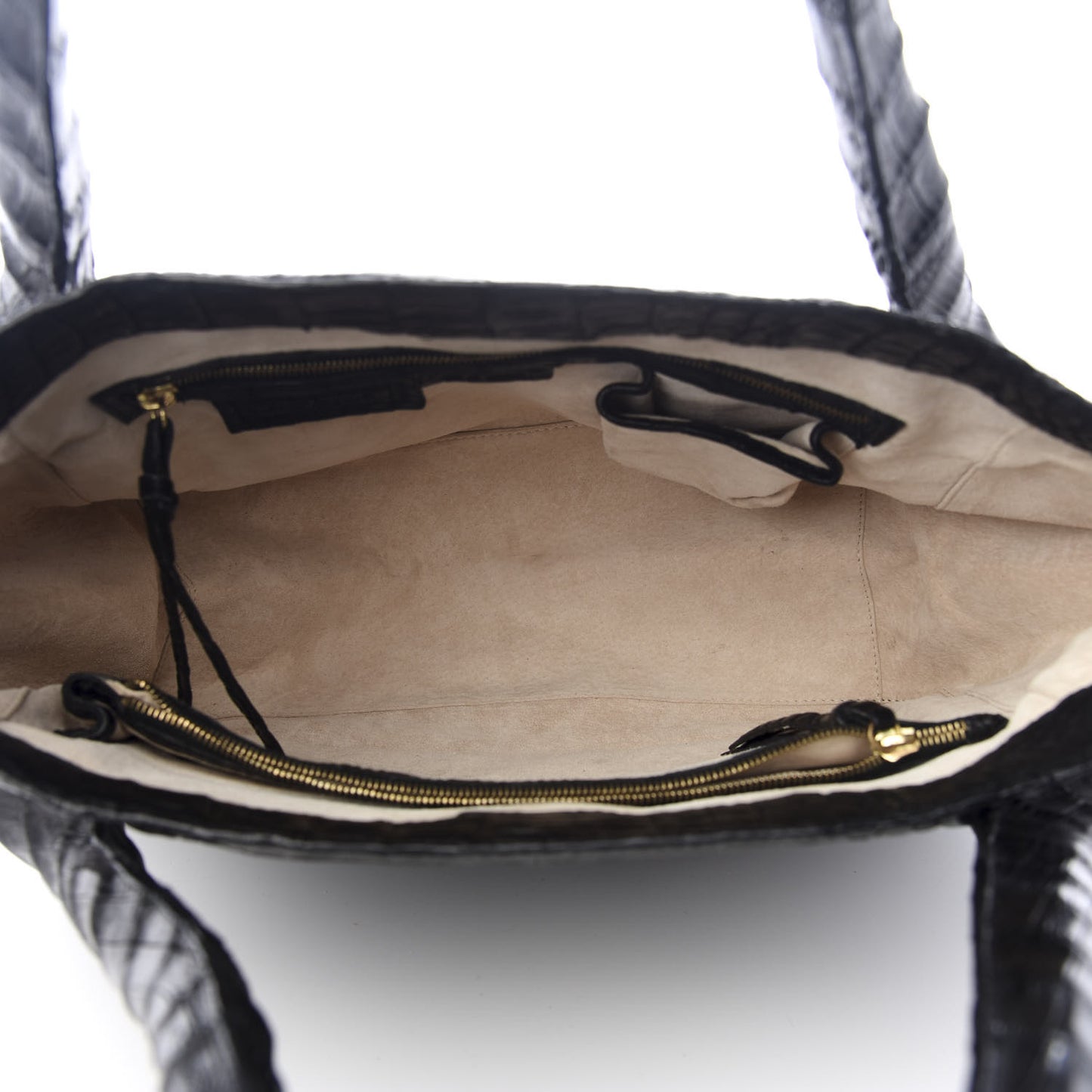 Crocodile Tote Black