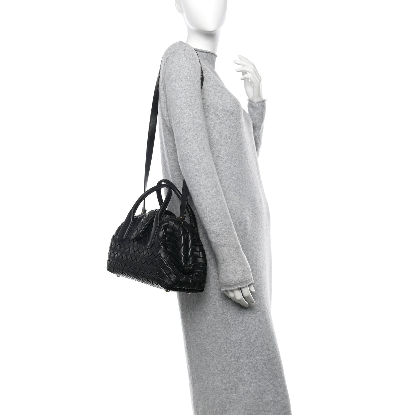 Nappa Intrecciato Teen The Lauren 1980 Bauletto Black