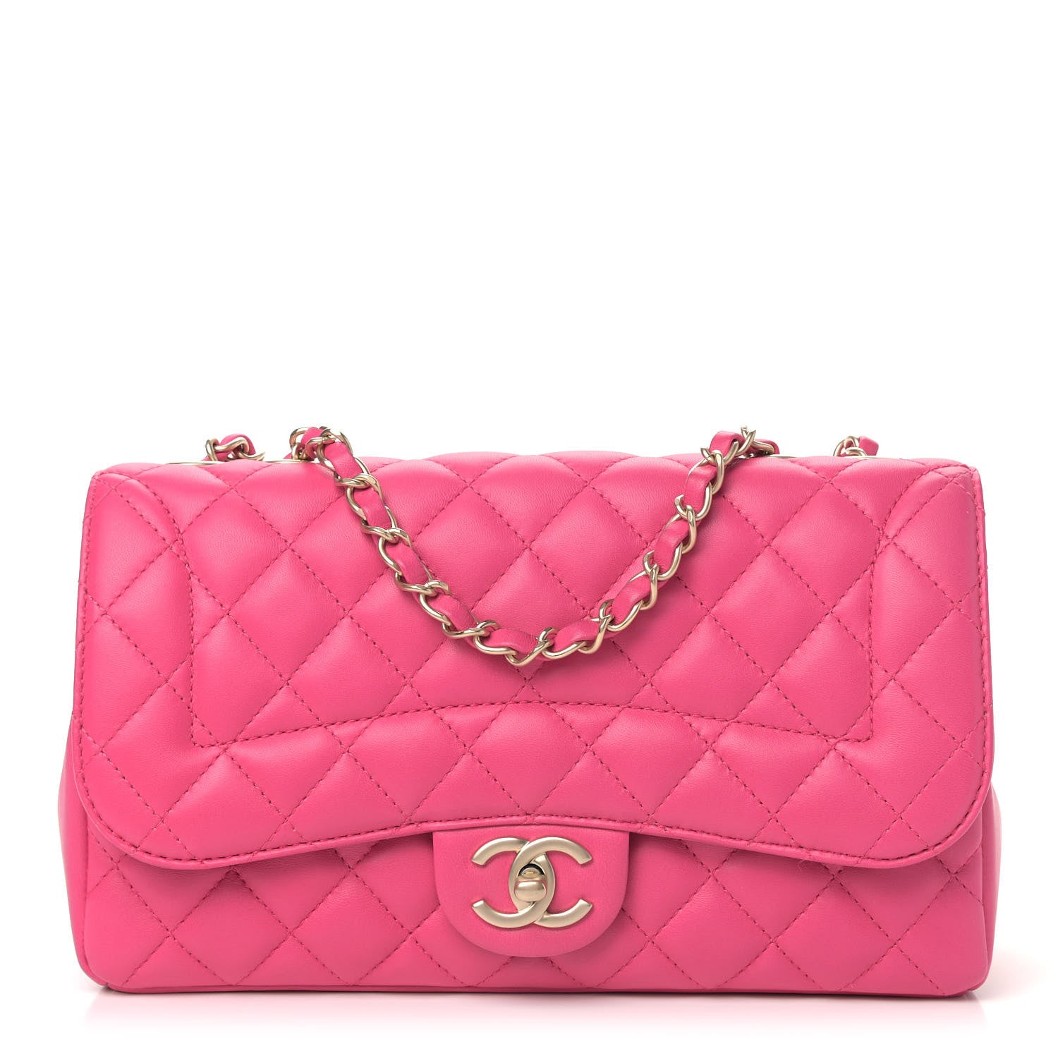 Chanel Lambskin Quilted Medium Mademoiselle Chic Flap Pink 1 of 5