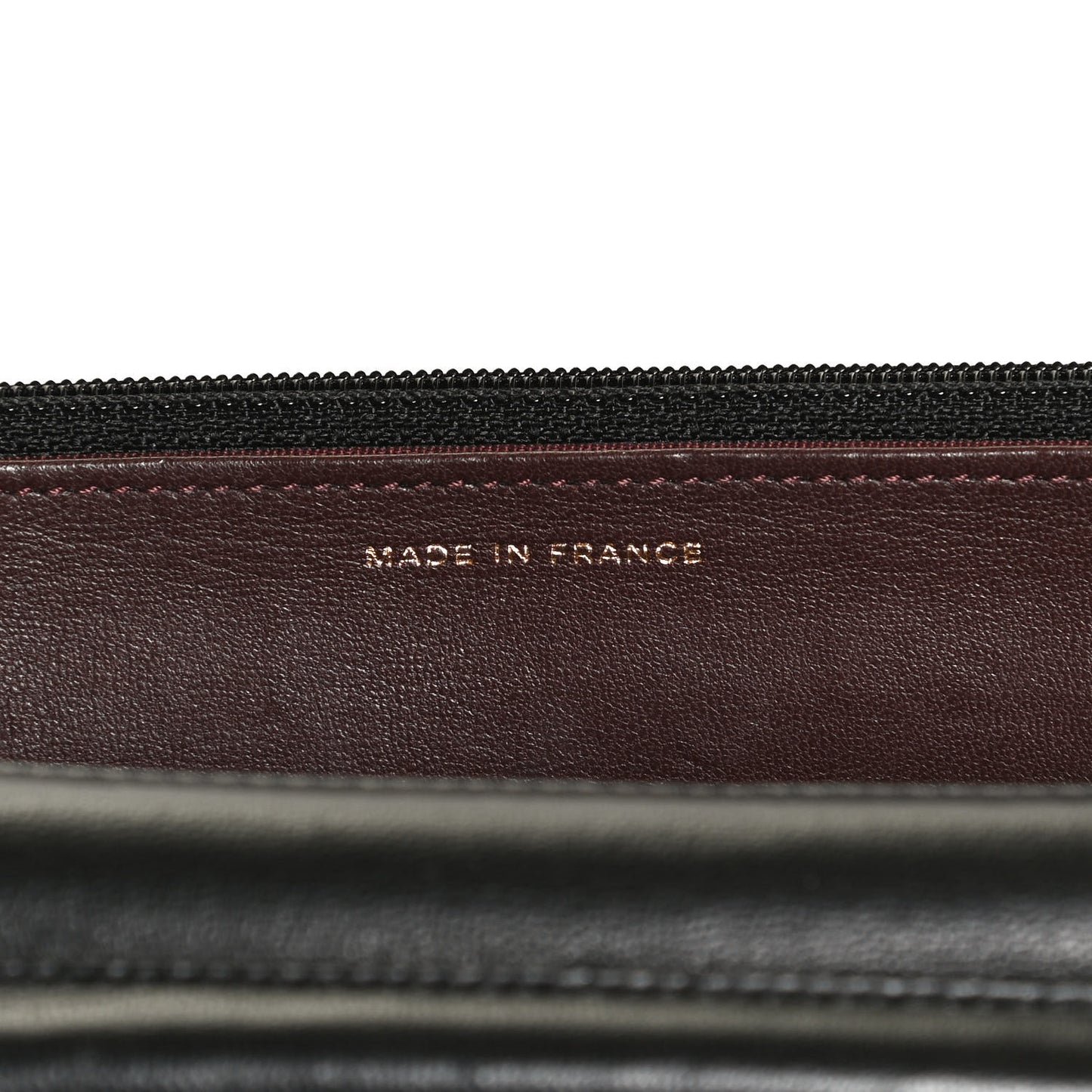 Lambskin Quilted Wallet On Chain WOC Black