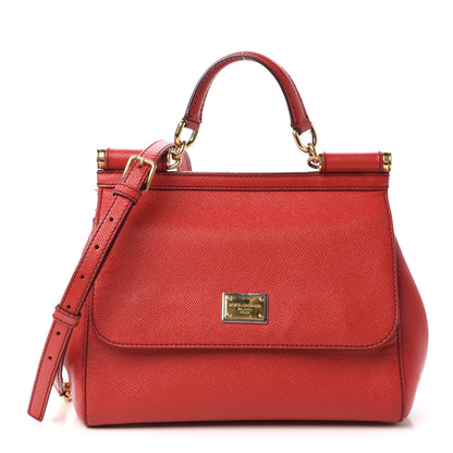 Dolce & Gabbana Dauphine Medium Miss Sicily Satchel Dark Red 1 of 9