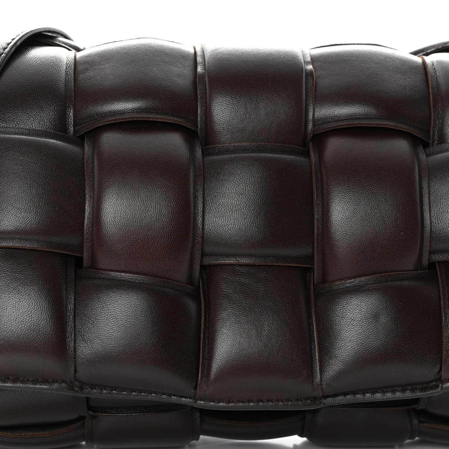Nappa Maxi Intreccio Padded Cassette Crossbody Bag Fondant