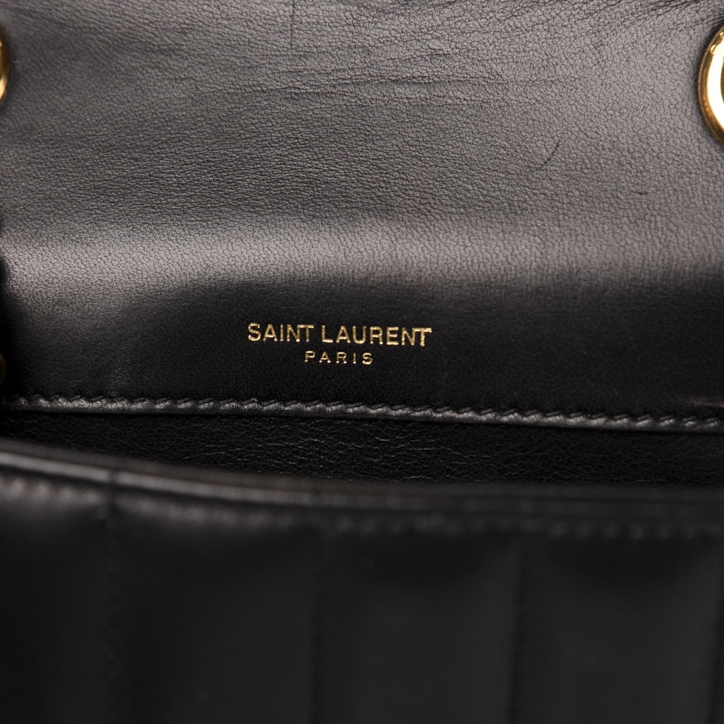 Lambskin Matelasse Monogram Small Vicky Chain Bag Black