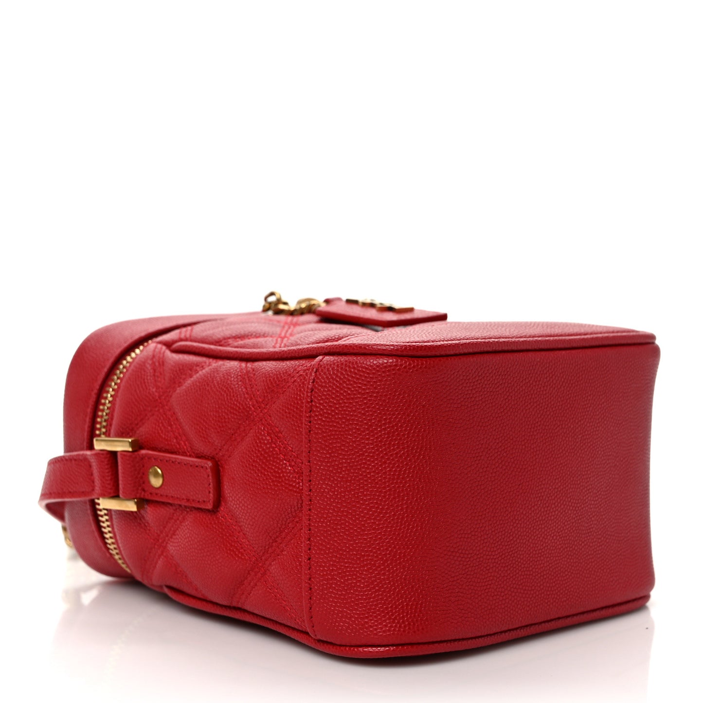 Grain de Poudre Quilted 80's Vanity Bag Red