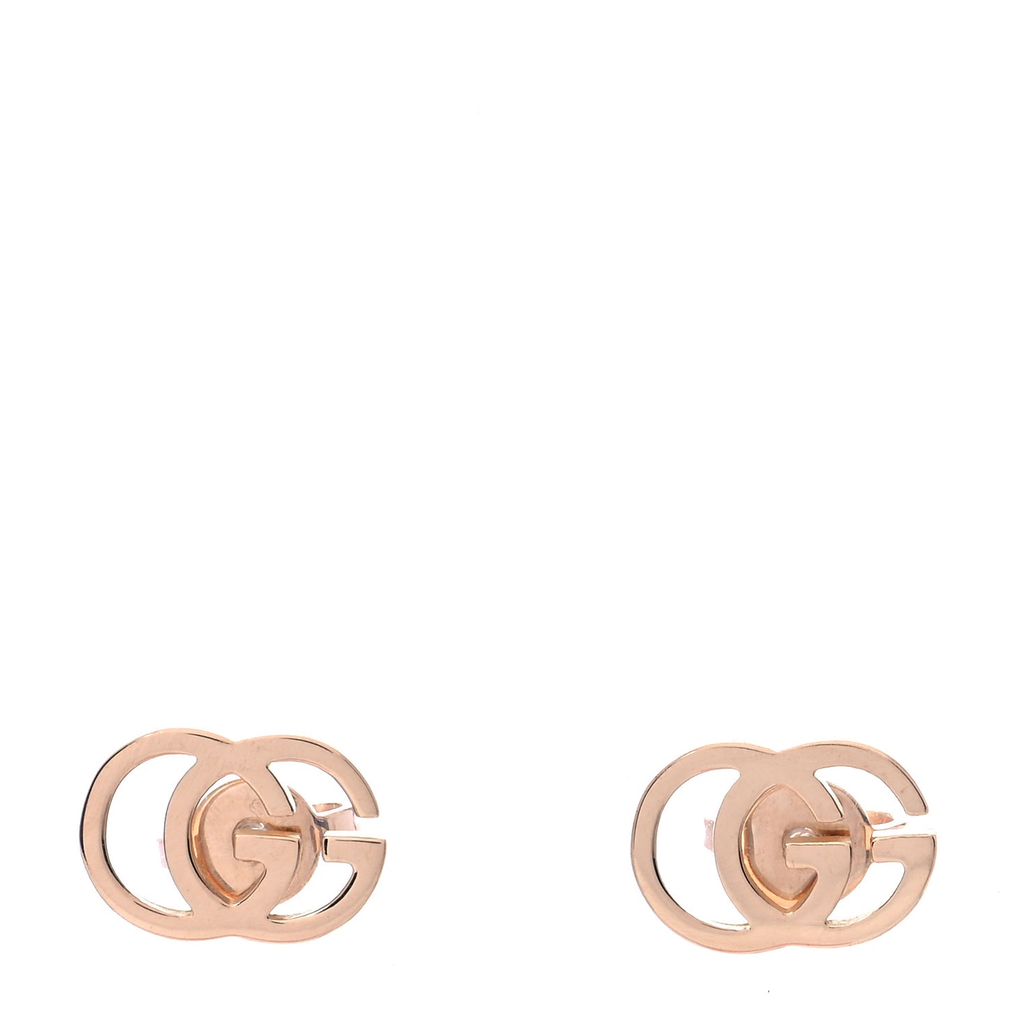 18K Yellow Gold GG Tissue Stud Earrings