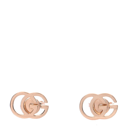 Gucci 18K Yellow Gold GG Tissue Stud Earrings 1 of 6