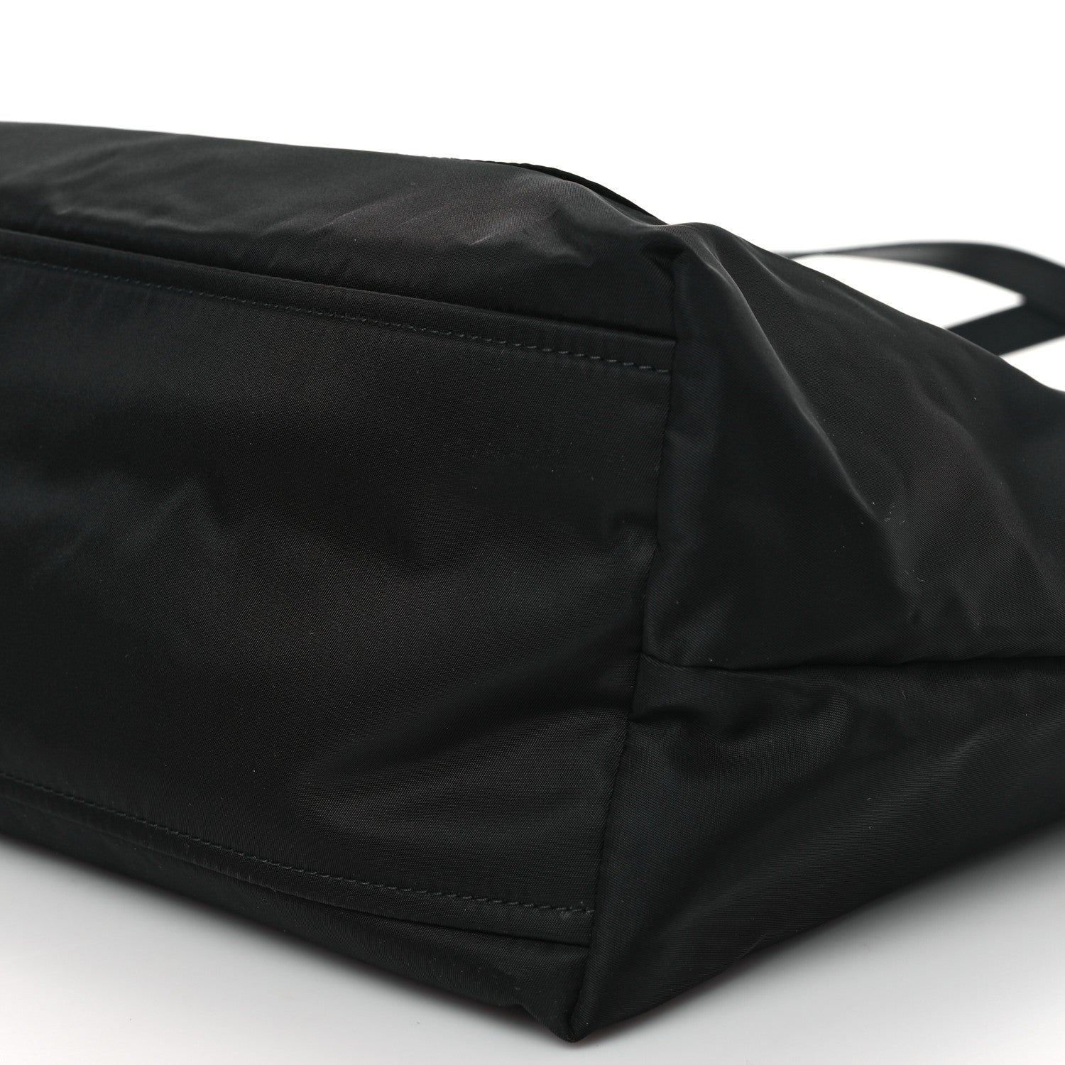 Prada Tessuto Nylon Saffiano Shopping Tote Black 9 of 11